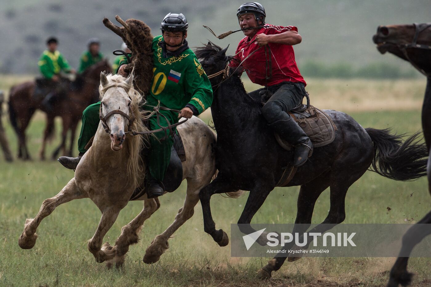 Kok-Boru traditional equestrian tournament in Altai Republic