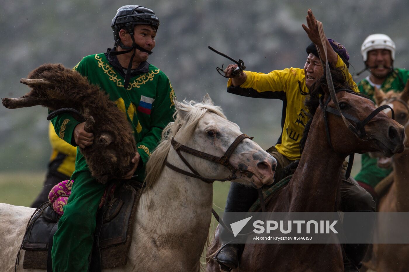 Kok-Boru traditional equestrian tournament in Altai Republic