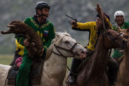 Kok-Boru traditional equestrian tournament in Altai Republic