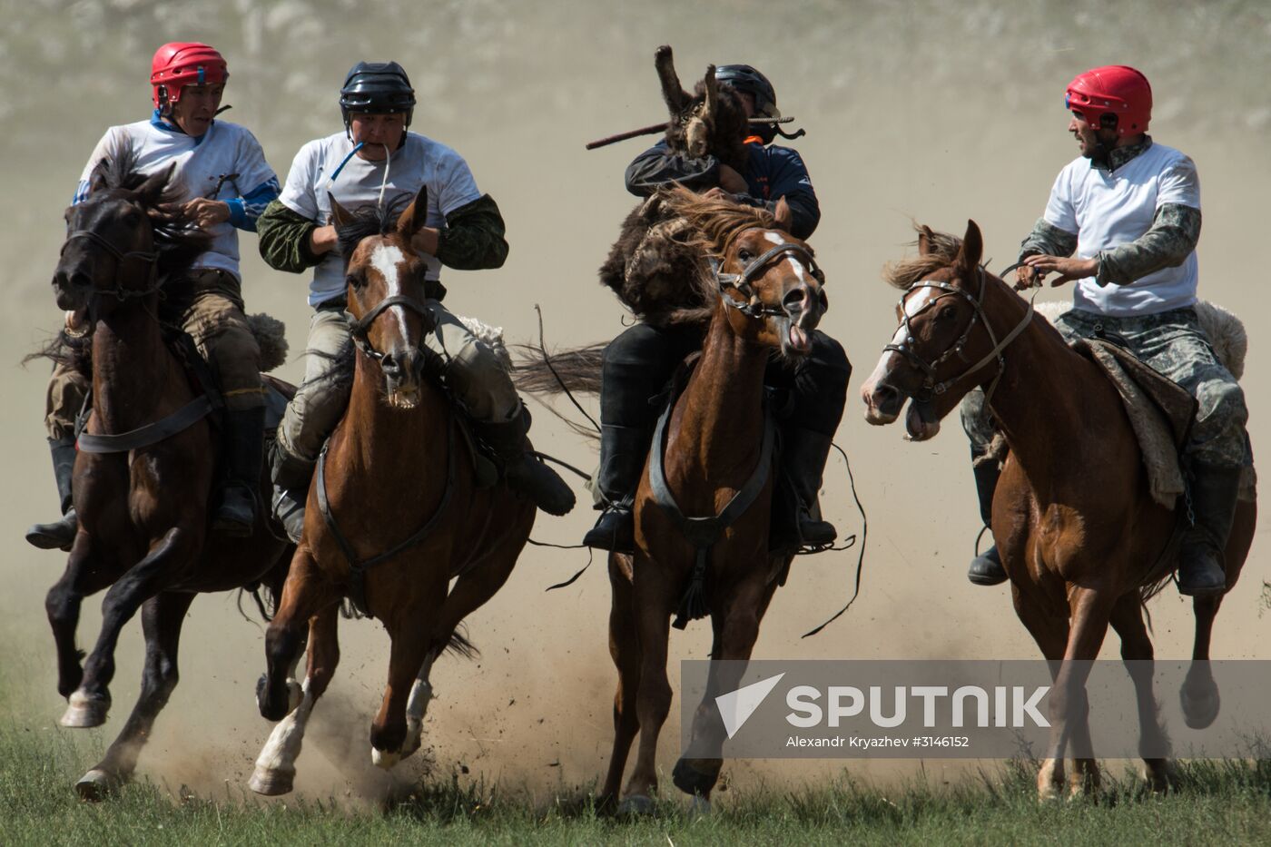 Kok-Boru traditional equestrian tournament in Altai Republic