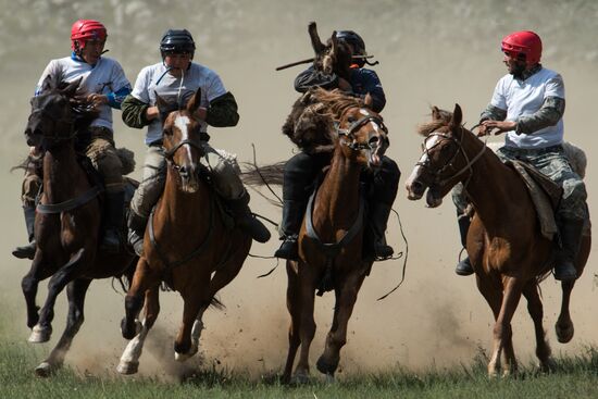 Kok-Boru traditional equestrian tournament in Altai Republic