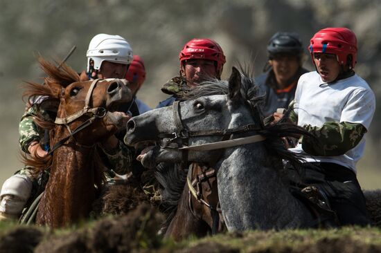 Kok-Boru traditional equestrian tournament in Altai Republic