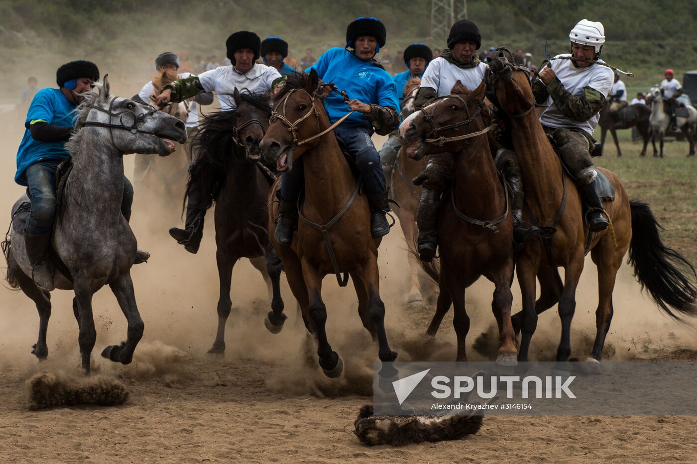 Kok-Boru traditional equestrian tournament in Altai Republic