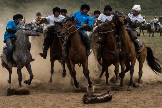 Kok-Boru traditional equestrian tournament in Altai Republic