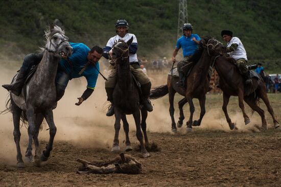 Kok-Boru traditional equestrian tournament in Altai Republic