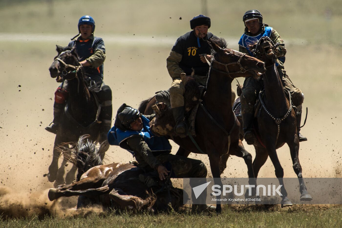 Kok-Boru traditional equestrian tournament in Altai Republic