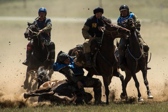 Kok-Boru traditional equestrian tournament in Altai Republic
