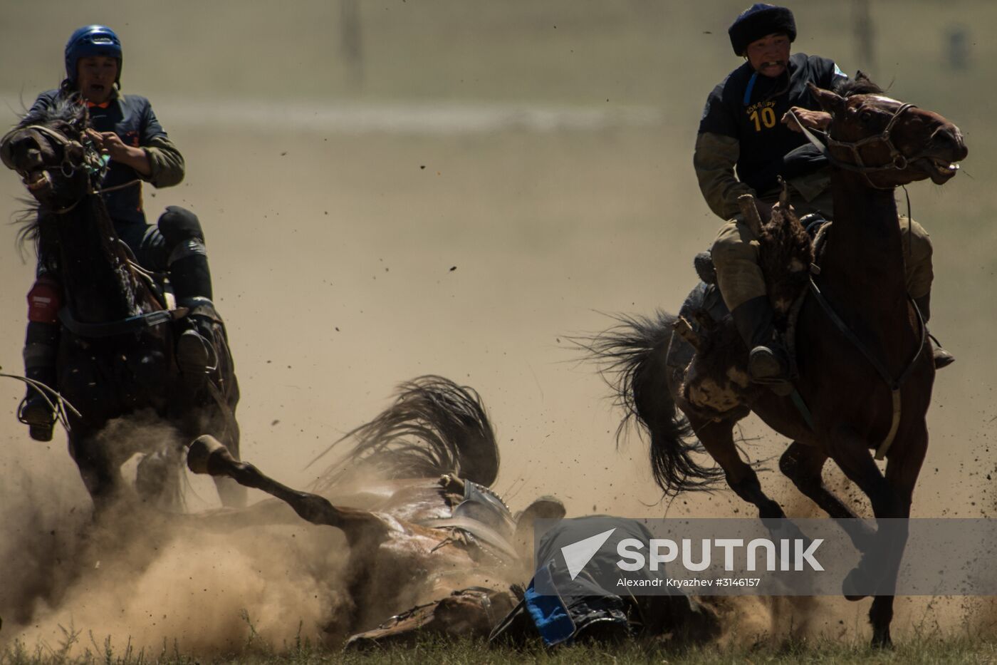 Kok-Boru traditional equestrian tournament in Altai Republic