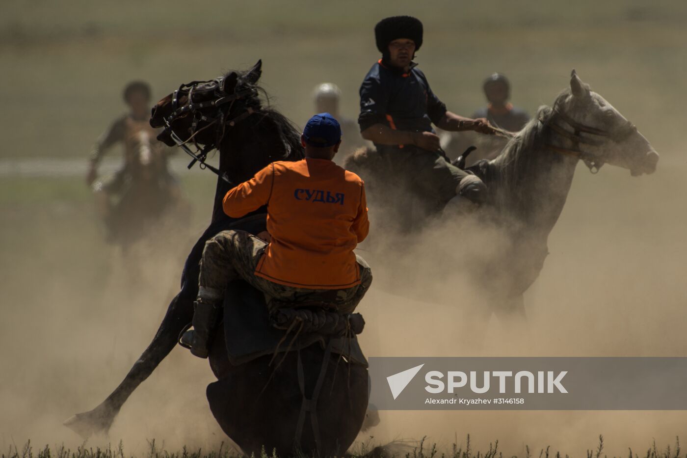 Kok-Boru traditional equestrian tournament in Altai Republic