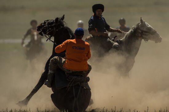 Kok-Boru traditional equestrian tournament in Altai Republic