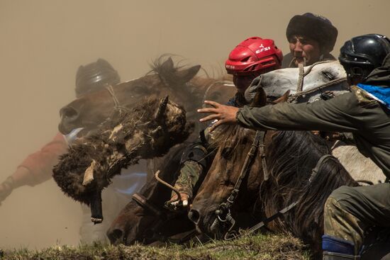 Kok-Boru traditional equestrian tournament in Altai Republic