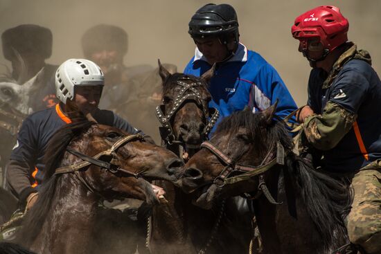 Kok-Boru traditional equestrian tournament in Altai Republic