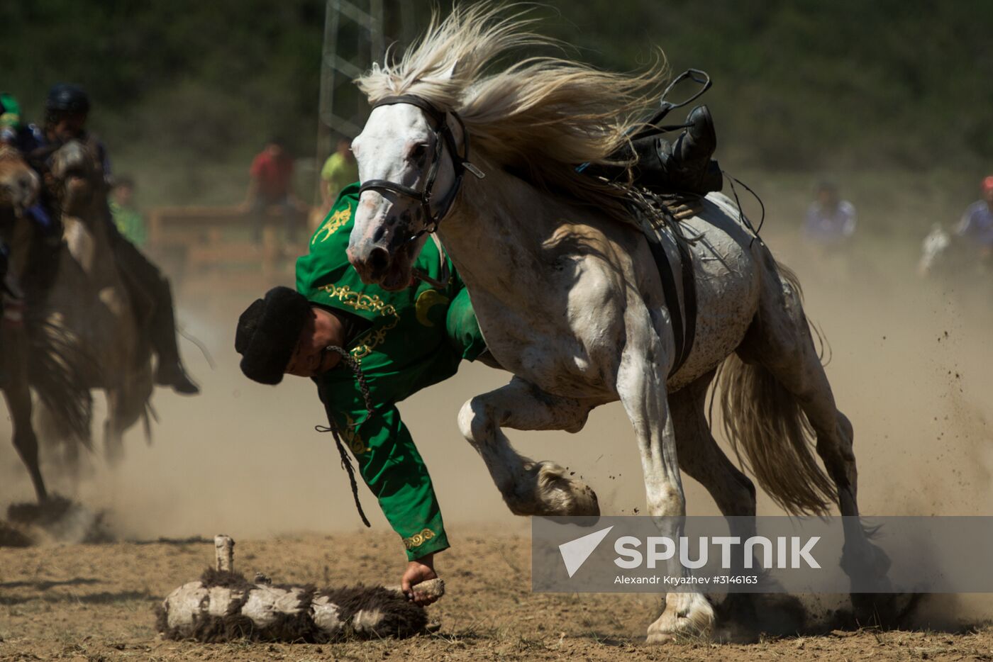 Kok-boru ethnic game tournament in Altai Republic