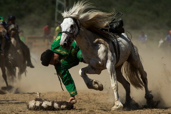 Kok-boru ethnic game tournament in Altai Republic