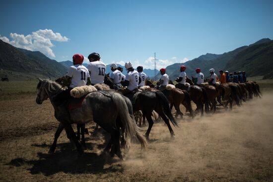 Kok-Boru traditional equestrian tournament in Altai Republic