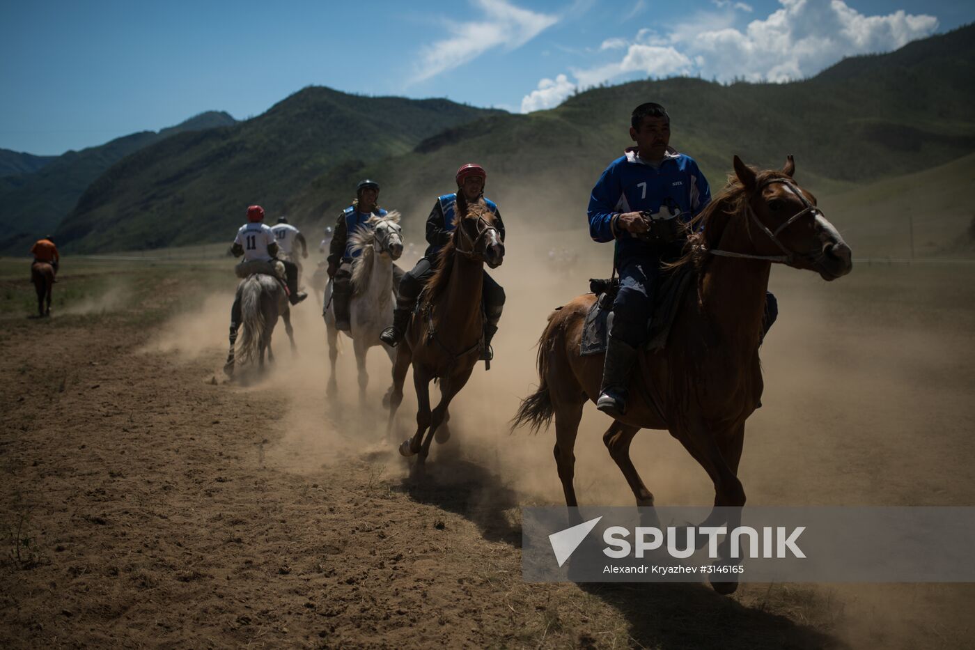 Kok-Boru traditional equestrian tournament in Altai Republic