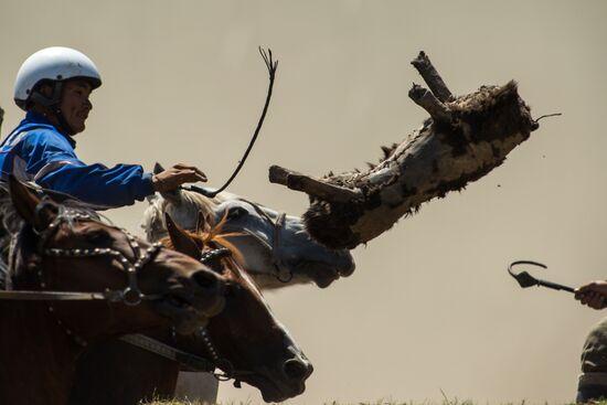 Kok-Boru traditional equestrian tournament in Altai Republic