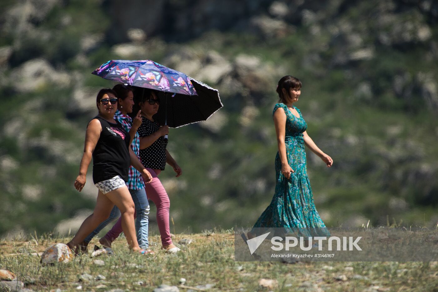 Kok-boru ethnic game tournament in Altai Republic