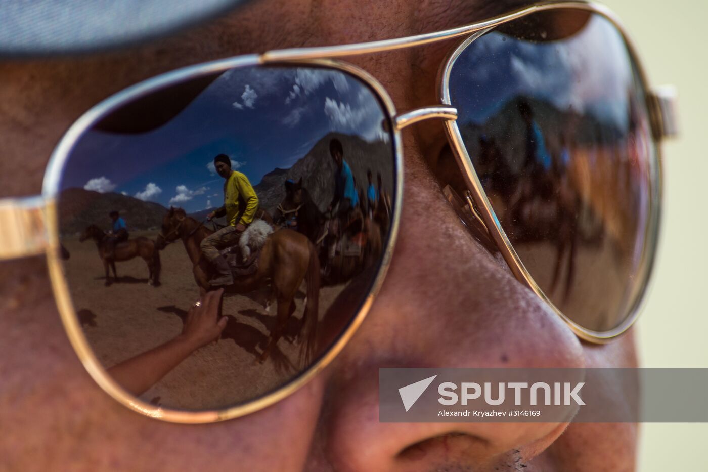 Kok-Boru traditional equestrian tournament in Altai Republic