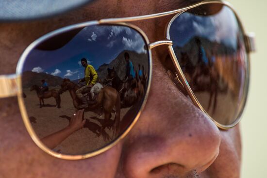 Kok-Boru traditional equestrian tournament in Altai Republic