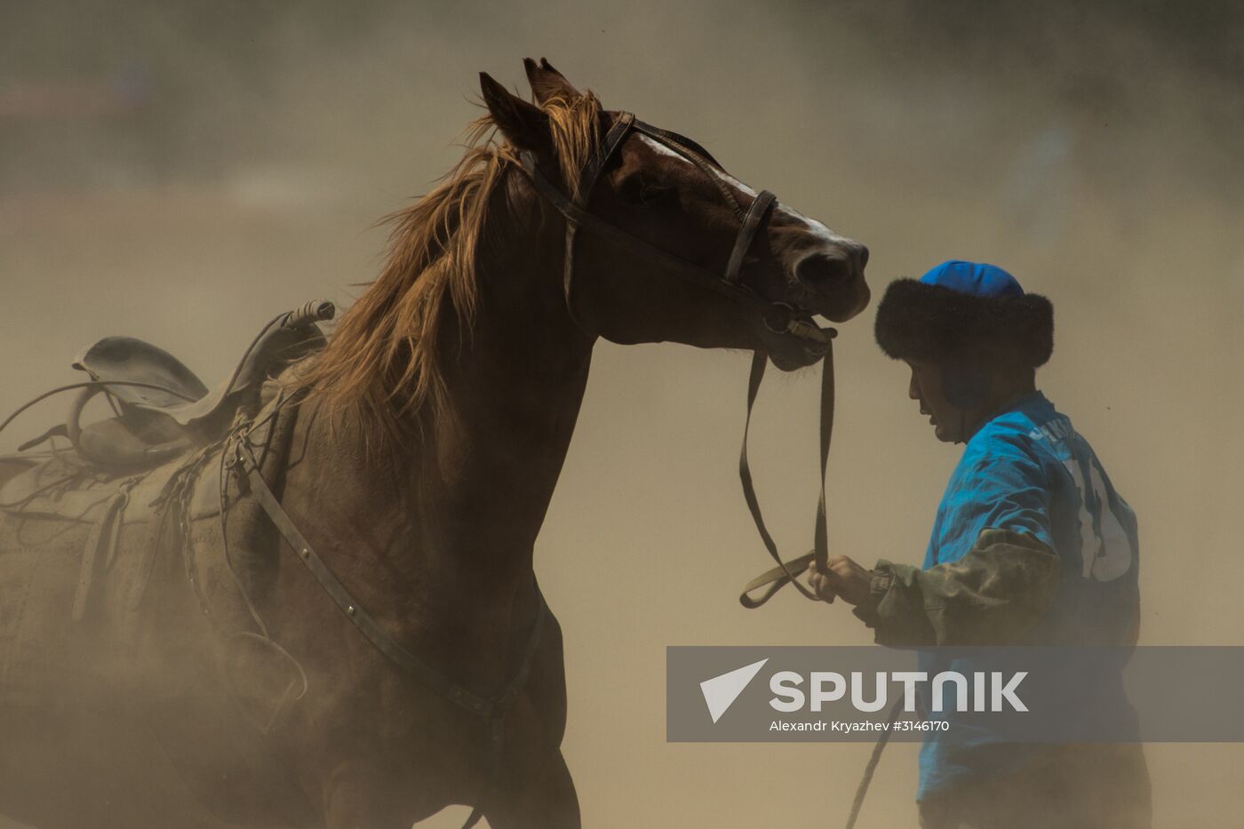 Kok-Boru traditional equestrian tournament in Altai Republic