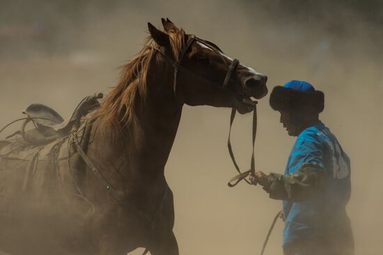 Kok-Boru traditional equestrian tournament in Altai Republic