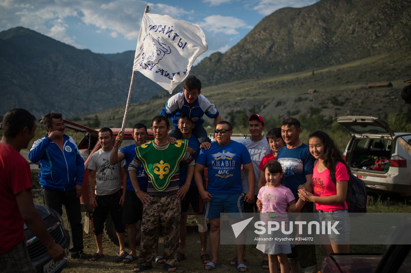Kok-Boru traditional equestrian tournament in Altai Republic
