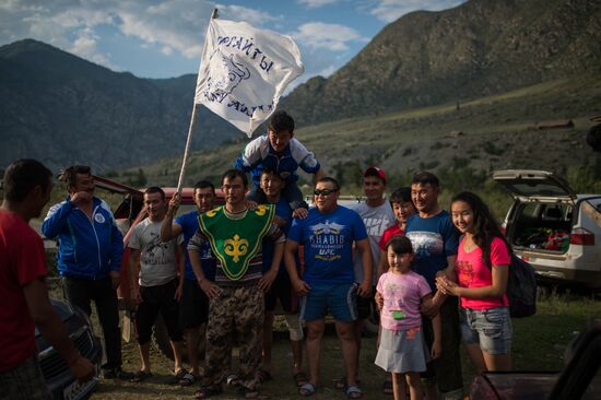 Kok-Boru traditional equestrian tournament in Altai Republic