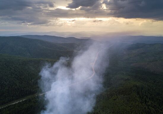 Forest fires in Buryatia
