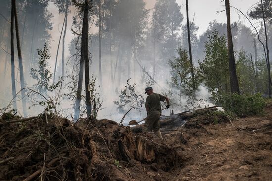 Forest fires in Buryatia
