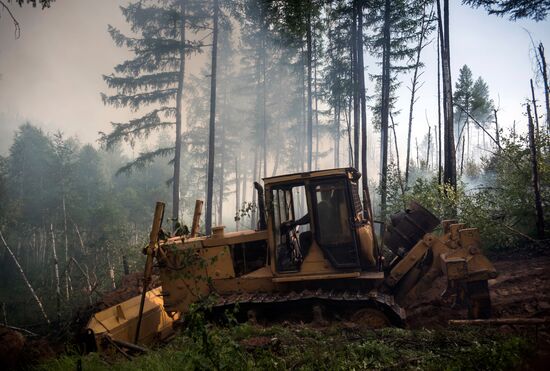Forest fires in Buryatia