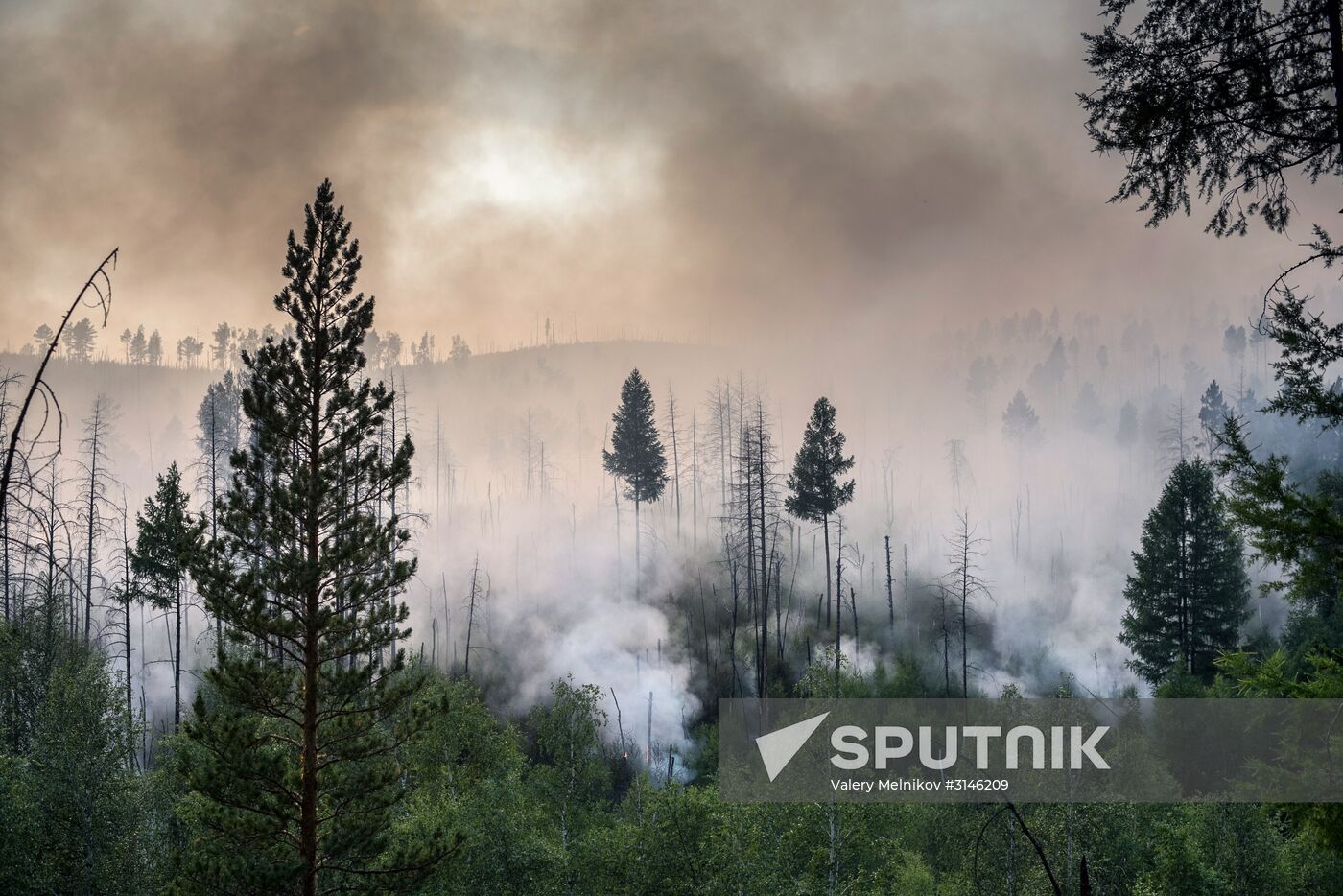 Forest fires in Buryatia