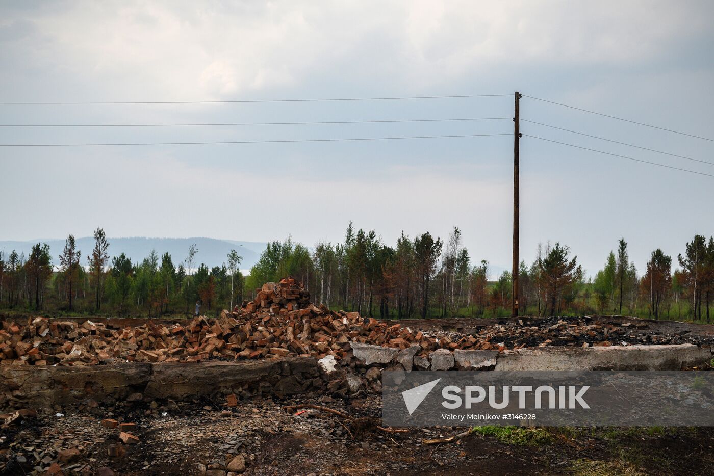 Forest fires in Buryatia