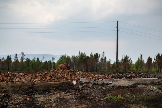 Forest fires in Buryatia