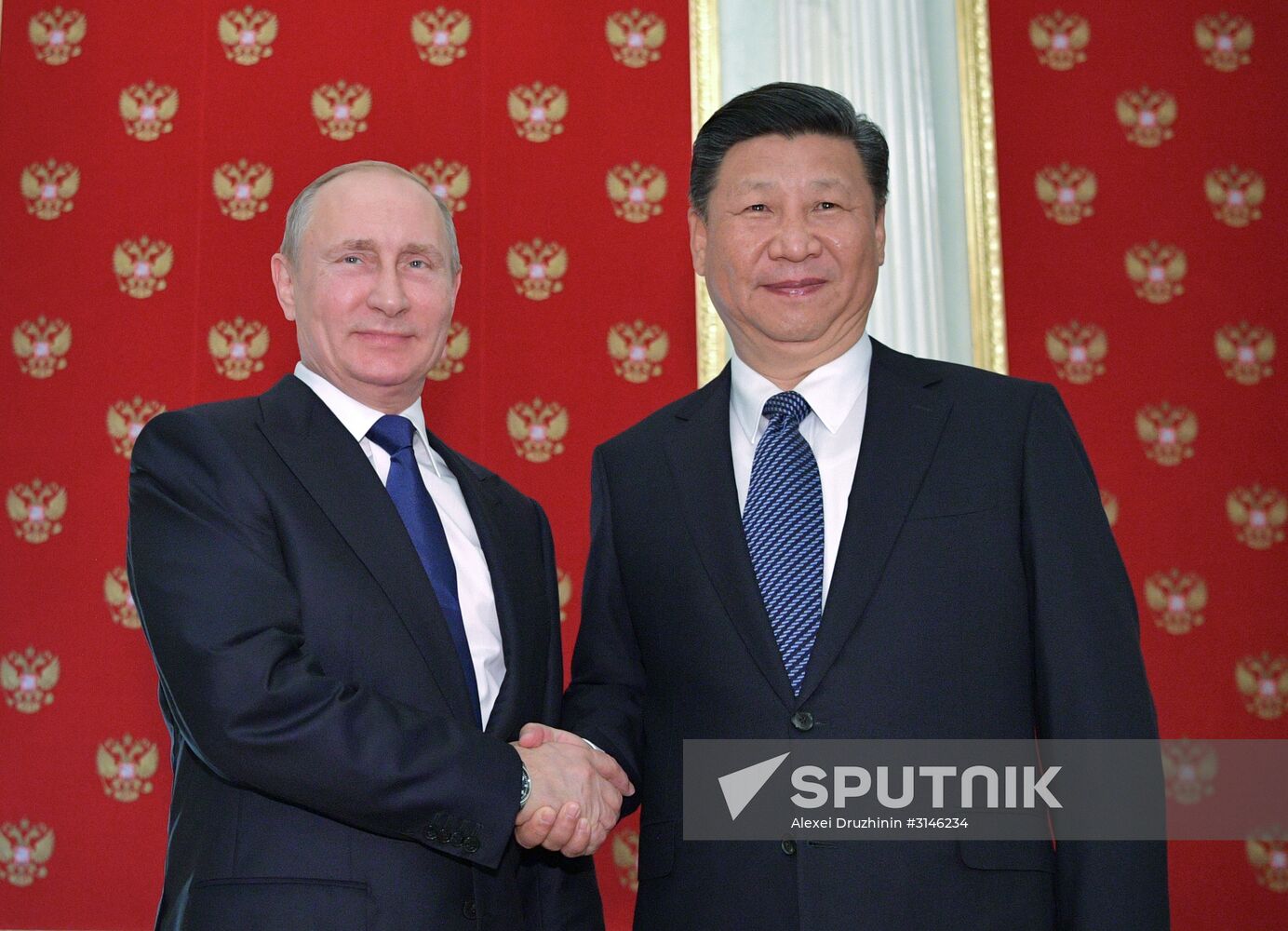 President Vladimir Putin meets with President of China Xi Jinping