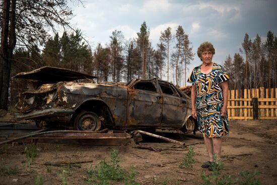 Forest fires in Buryatia