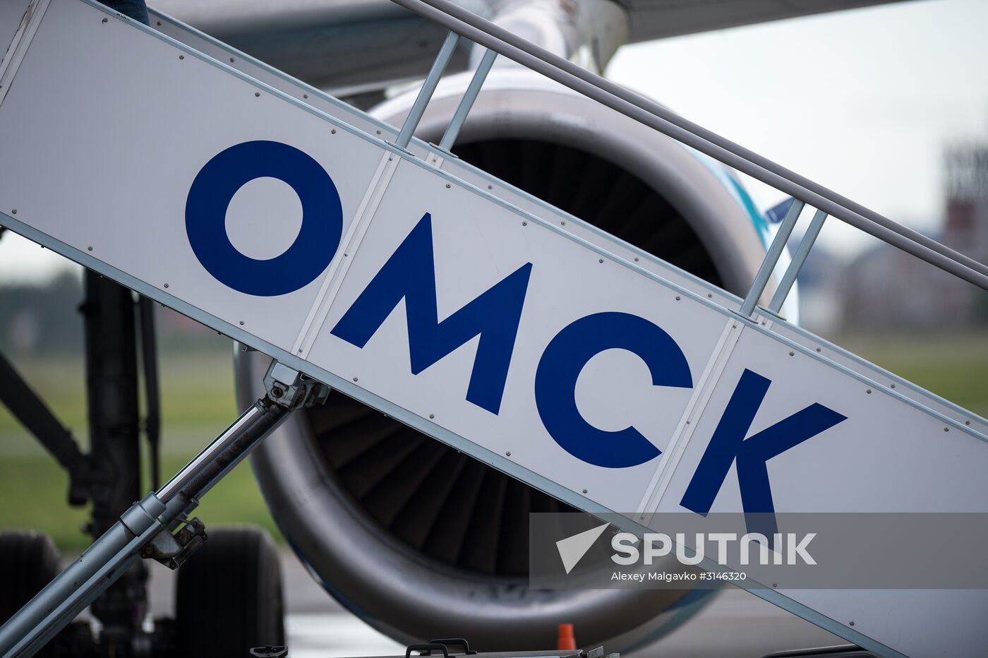 Planes at Omsk Central International Airport