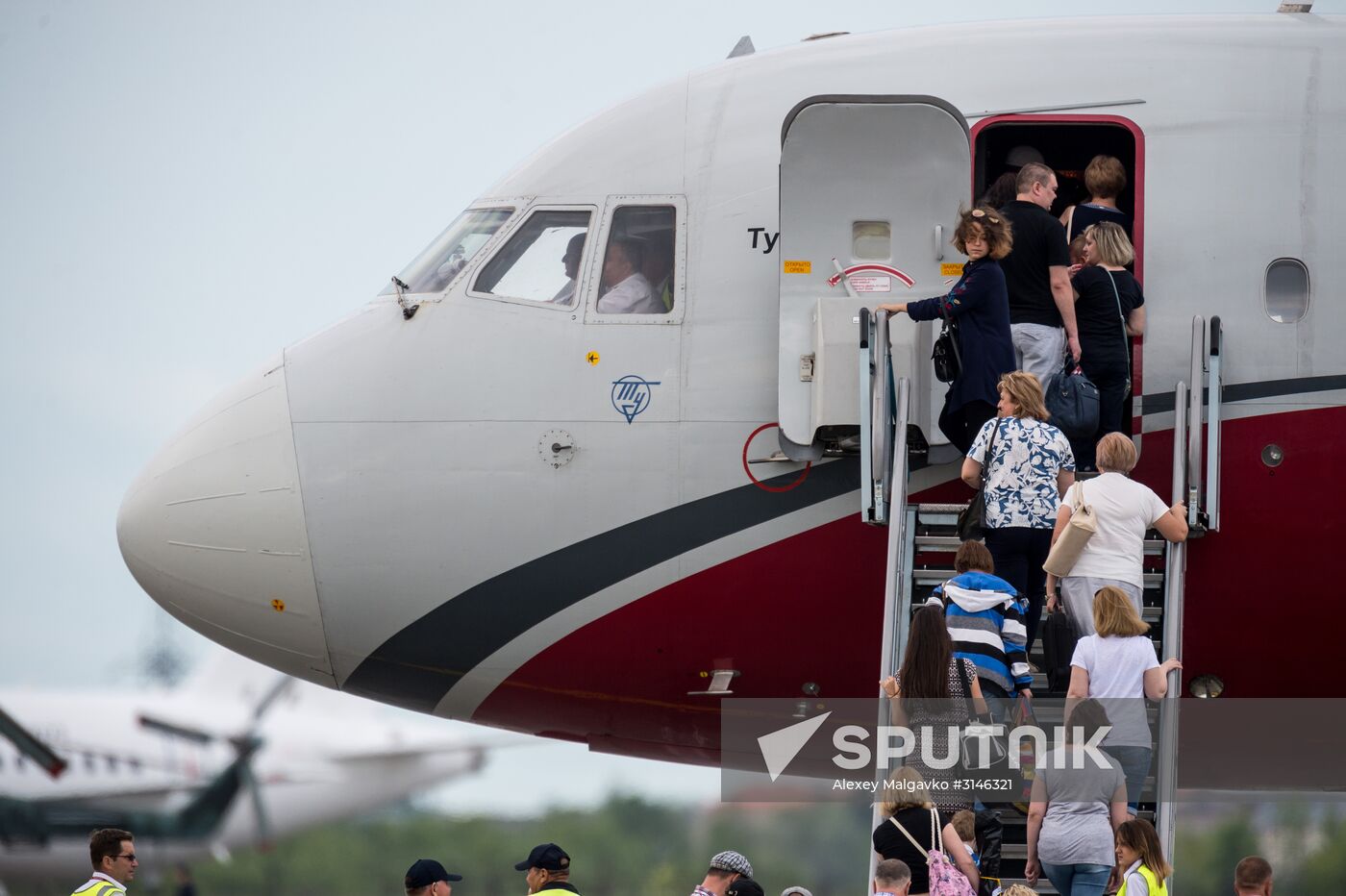 Planes at Omsk Central International Airport