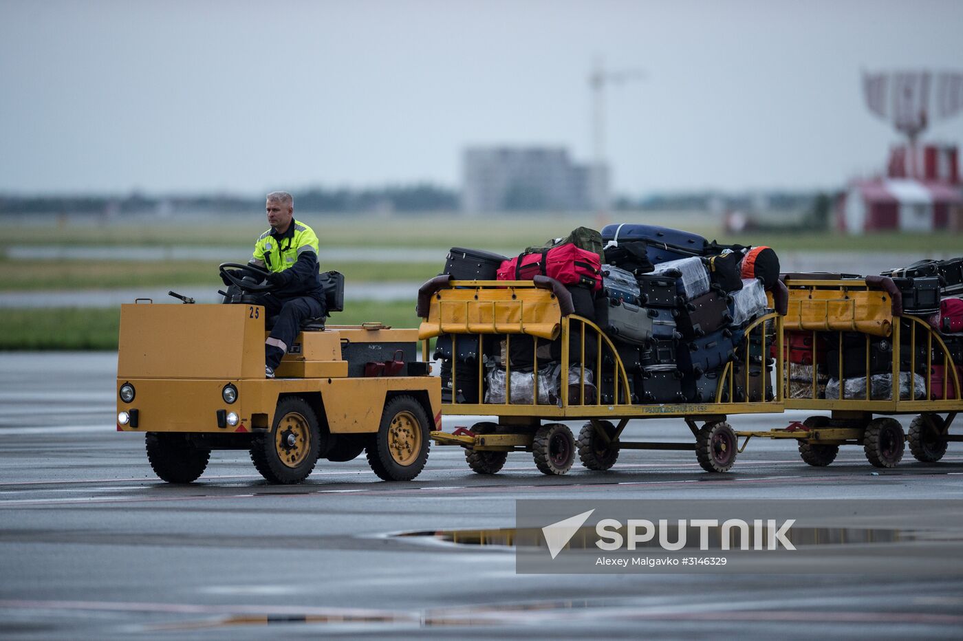Planes at Omsk Central International Airport