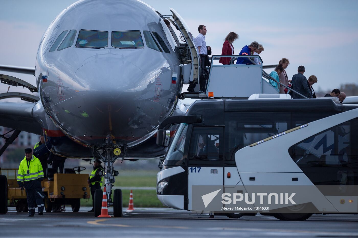 Planes at Omsk Central International Airport
