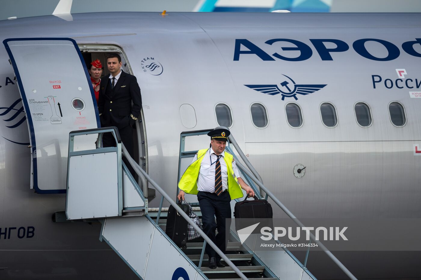 Planes at Omsk Central International Airport
