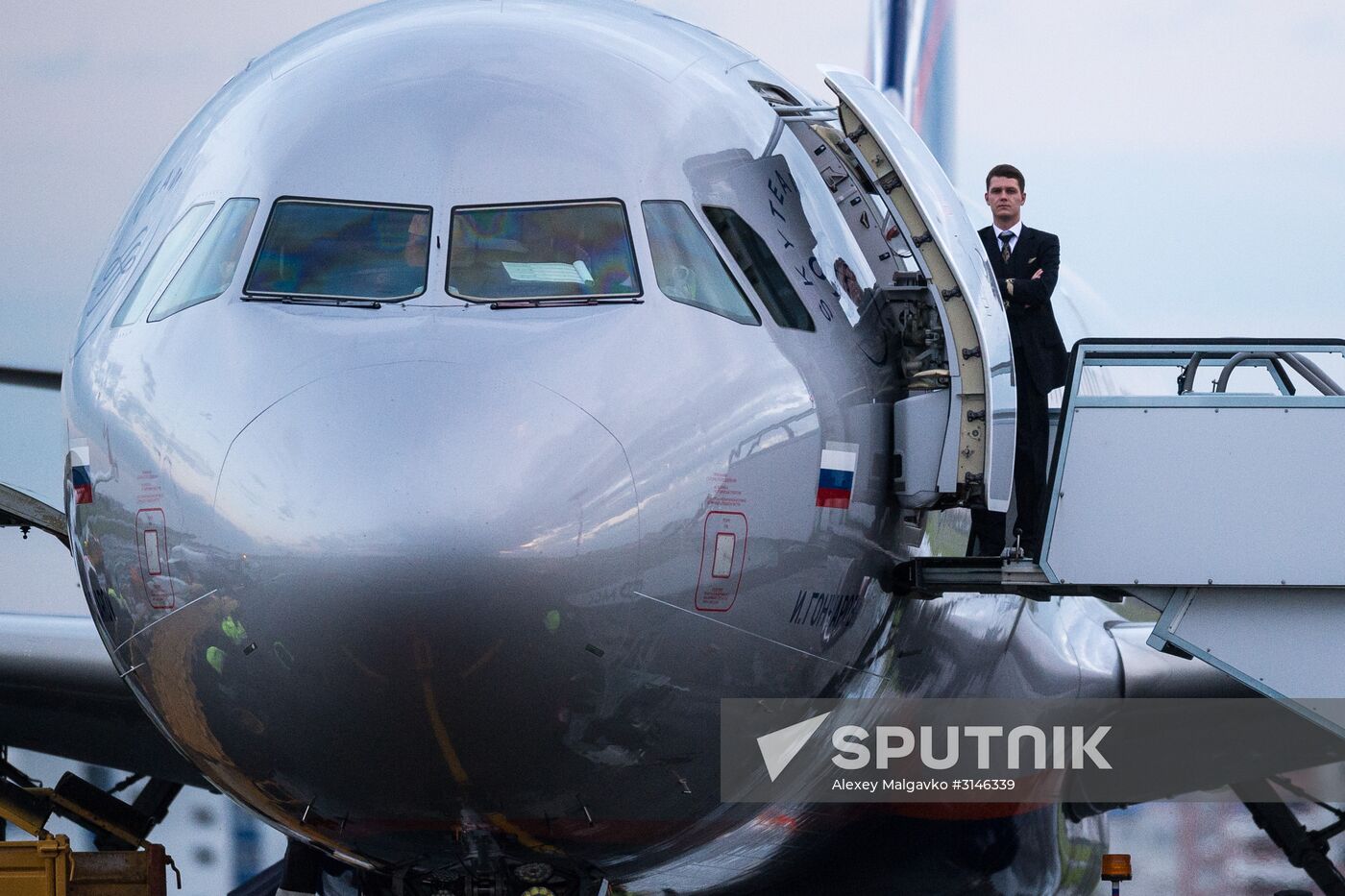 Planes at Omsk Central International Airport