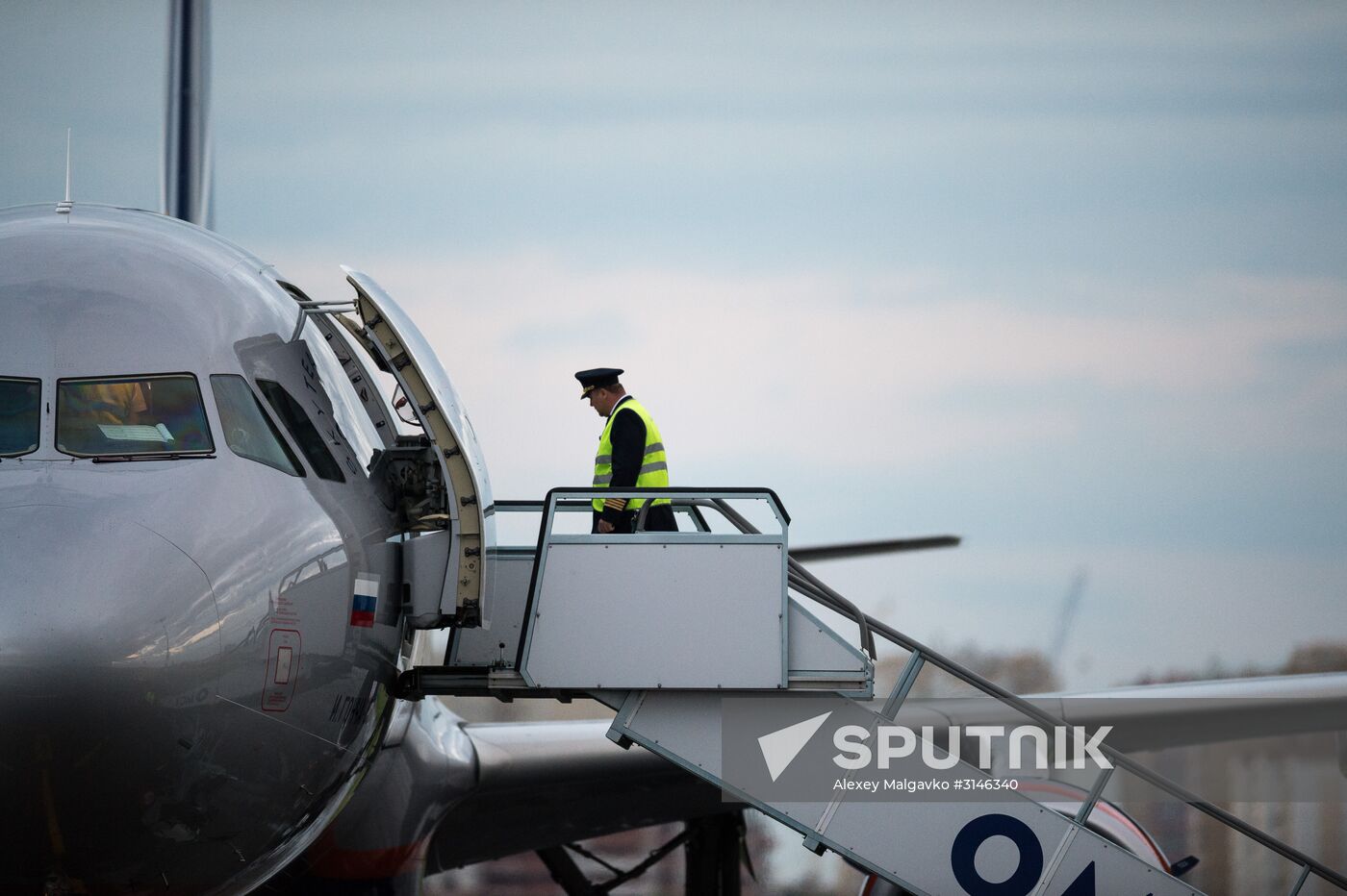 Planes at Omsk Central International Airport