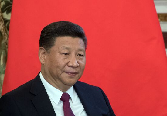 Vladimir Putin meets with Xi Jinping in Moscow