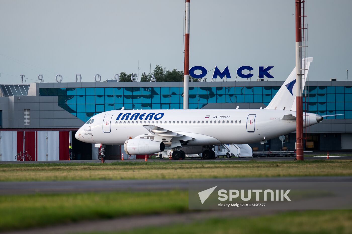 Planes at Omsk Central International Airport
