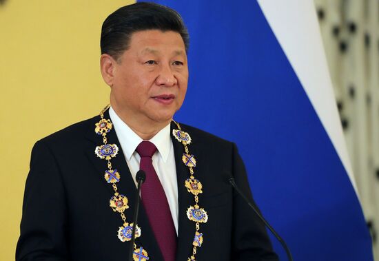Russian President Vladimir Putin meets with Xi Jinping in Moscow