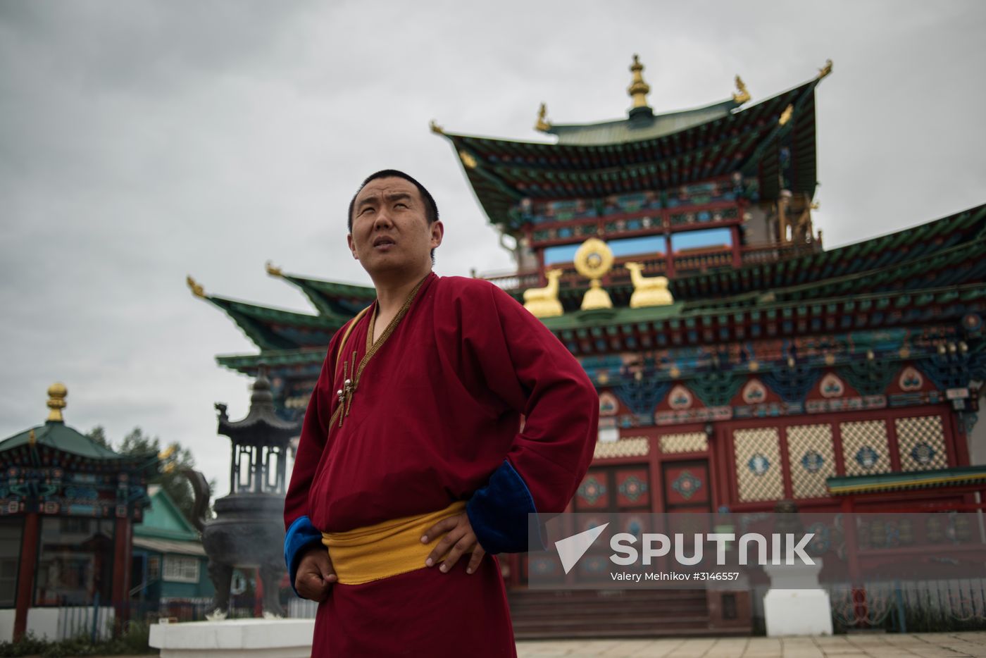 Dashi Choinkhorlin Buddhist university at Ivolginsky datsan in Buryatia