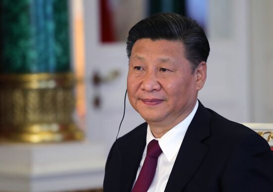 Vladimir Putin meets with Xi Jinping in Moscow