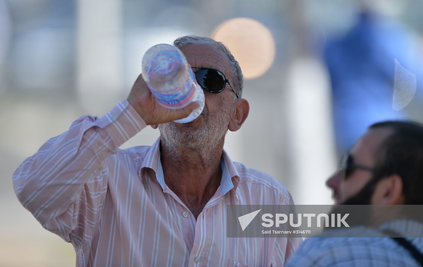 Heatwave hits Grozny