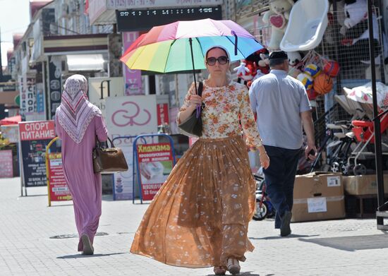 Heatwave hits Grozny